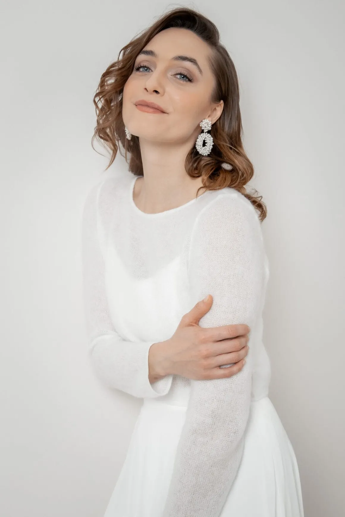 Braut Pullover aus Mohair-Strickmix – Suvi noni