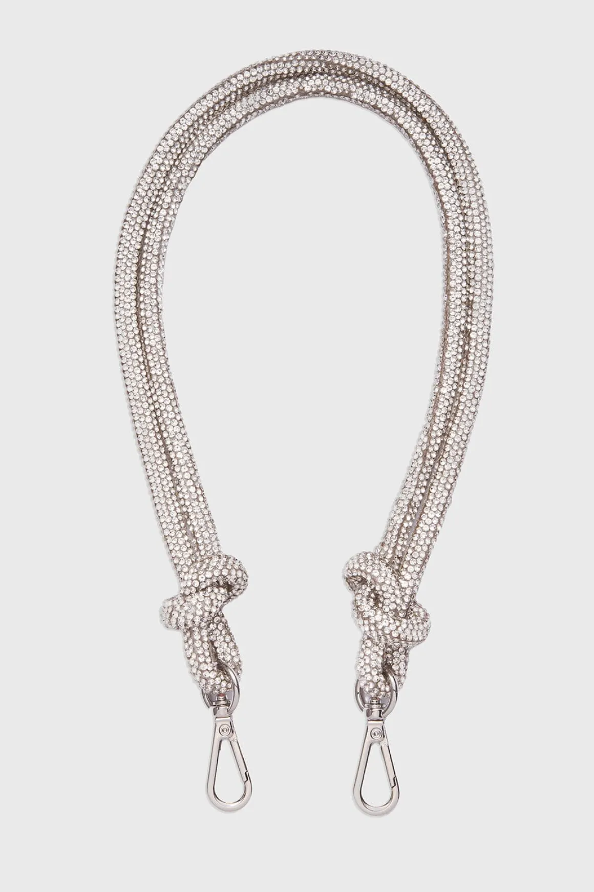 Handtaschen-Riemen – Knot Strap Crystal Silver | Weat