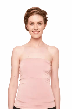 Rosafarbenes Unterziehtop – Long Jersey Bandeau Blush Twobirds