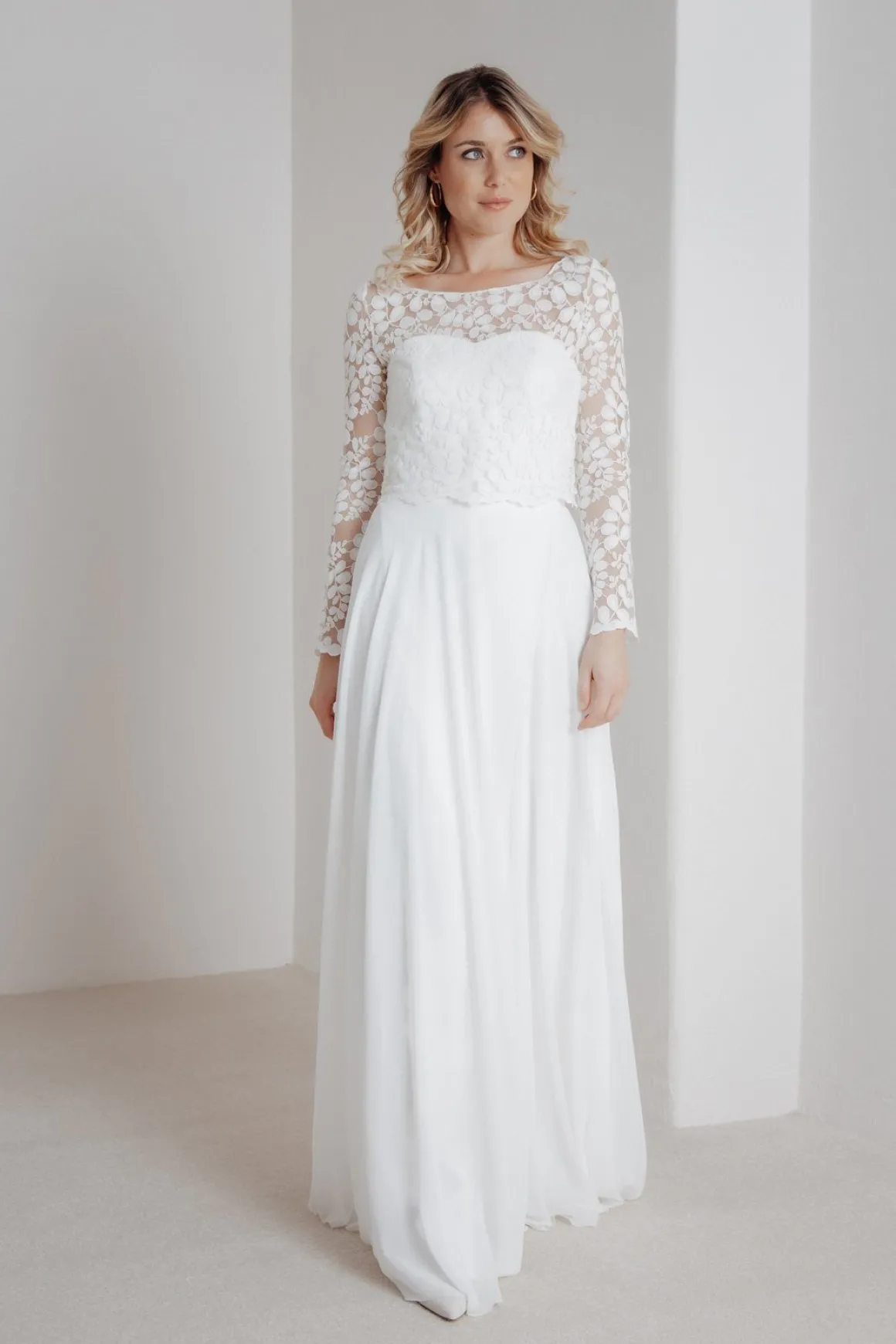Spitzentop aus Botanik-Spitze für die Hochzeit – Norine noni